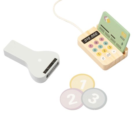 Tooky Toy TP543 Drewniana kasa sklepowa