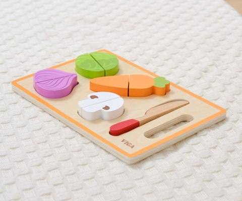 Viga 44790 Zabawa w krojenie - kolorowe warzywa