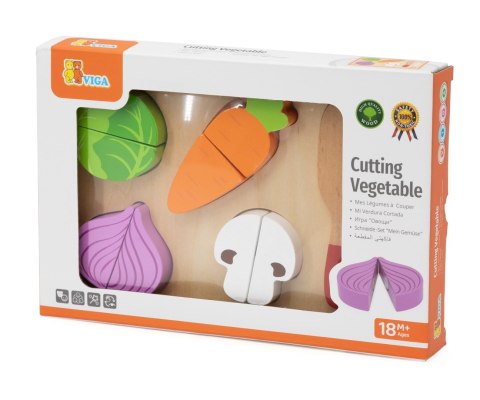 Viga 44790 Zabawa w krojenie - kolorowe warzywa