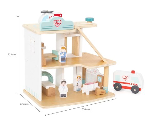 Viga 44802 Drewniany szpital z akcesoriami