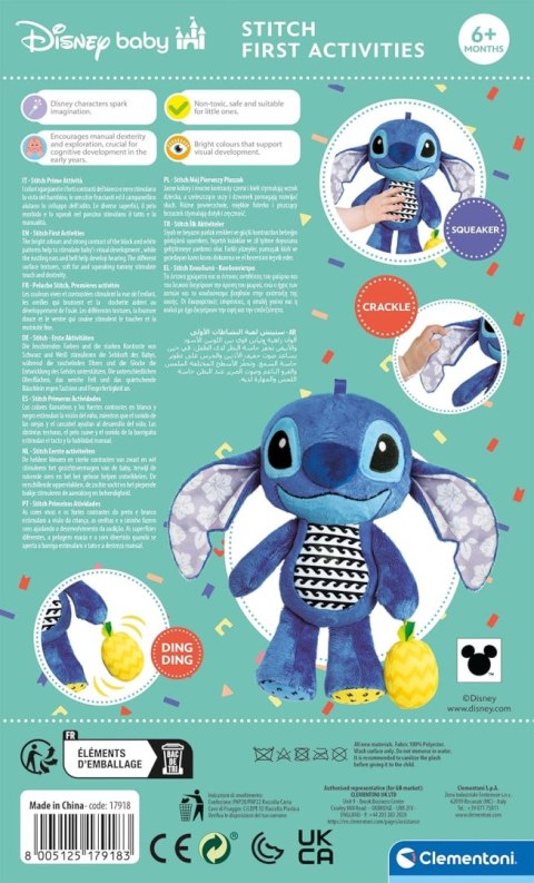 Clementoni baby Stitch Mój pierwszy pluszak 17918 Clementoni baby Stitch Mój pierwszy pluszak 17918