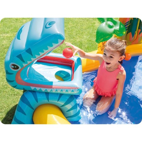 Basen zabaw Dinozaury ze zjeżdżalnią 249 x 191 x 109 cm INTEX 57444 Basen zabaw Dinozaury ze zjeżdżalnią 249 x 191 x 109 cm INTEX 57444