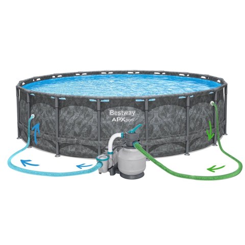 Basen ogrodowy stelażowy 549 x 132 cm 11w1 Bestway 561KC