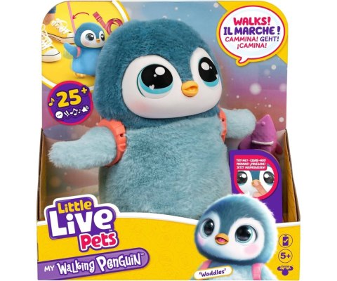 Moose Toys 26535 Little Live Pets Interaktywny Pingwin Waddles
