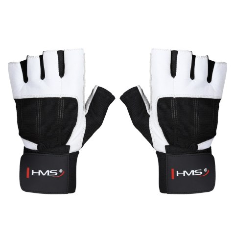 RST04 WHITE-BLACK ROZM. S RĘKAWICE NA SIŁOWNIĘ HMS