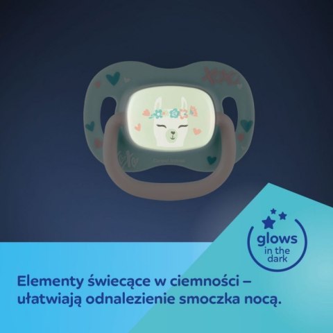 Smoczek sil. sym. 0-6m lama CANPOL BABIES