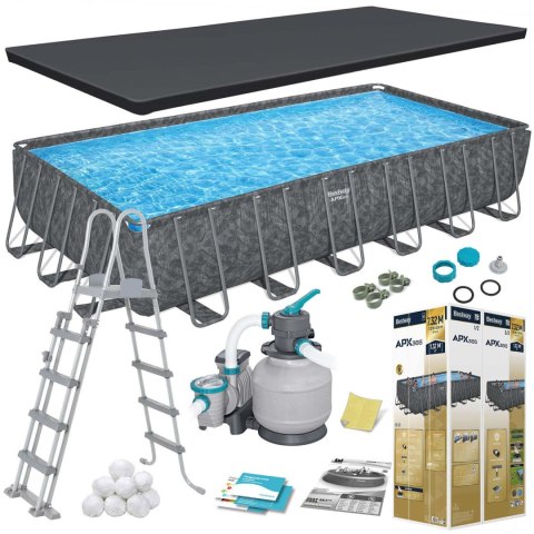 Basen stelażowy ogrodowy 732 x 366 x 132 cm 11w1 Bestway 561KG