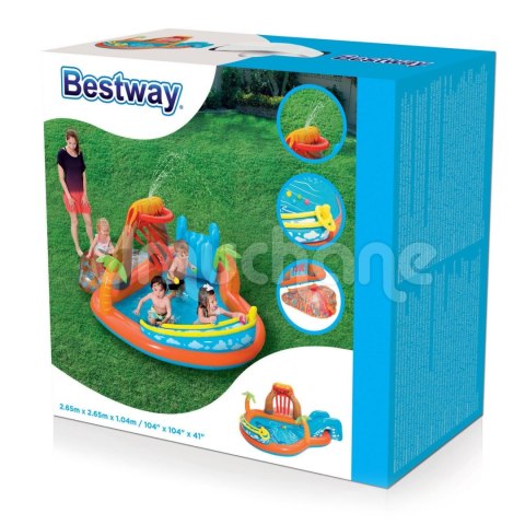 Basen zabaw dmuchany Lava Lagoon 265 x 265 x 104 cm Bestway 53069 Basen zabaw dmuchany Lava Lagoon 265 x 265 x 104 cm Bestway 53069