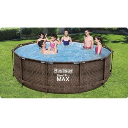 Basen ogrodowy stelażowy 366 x 100 cm zestaw 18w1 Bestway
