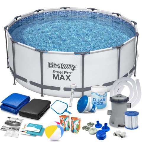 Basen ogrodowy stelażowy 427 x 84 cm zestaw 17w1 Bestway Basen ogrodowy stelażowy 427 x 84 cm zestaw 17w1 Bestway