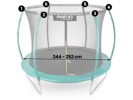 SIATKA WEWNĘTRZNA DO TRAMPOLIN ROZMIAR 252 CM