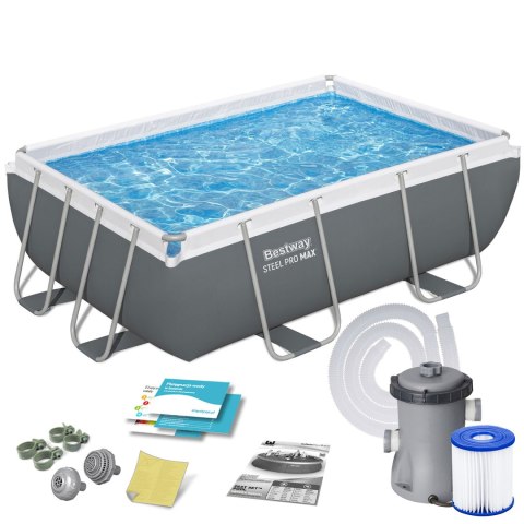 Basen ogrodowy stelażowy 282 x 196 x 84 cm 10w1 Bestway 56629N Basen ogrodowy stelażowy 282 x 196 x 84 cm 10w1 Bestway 56629N