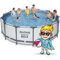 Basen ogrodowy stelażowy 427 x 122 cm 19w1 Bestway