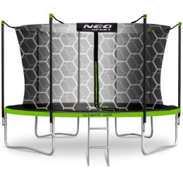 TRAMPOLINA OGRODOWA ROZMIAR 465 CM Z SIATKĄ WEWNĘTRZNĄ I DRABINKĄ