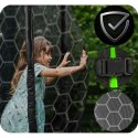 TRAMPOLINA OGRODOWA ROZMIAR 465 CM Z SIATKĄ WEWNĘTRZNĄ I DRABINKĄ