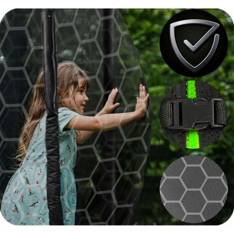 TRAMPOLINA OGRODOWA ROZMIAR 465 CM Z SIATKĄ WEWNĘTRZNĄ I DRABINKĄ TRAMPOLINA OGRODOWA ROZMIAR 465 CM Z SIATKĄ WEWNĘTRZNĄ I DRABINKĄ