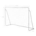BRAMKA Z SIATKĄ I PANELEM DO CELOWANIA 215cmx150cm 2w1
