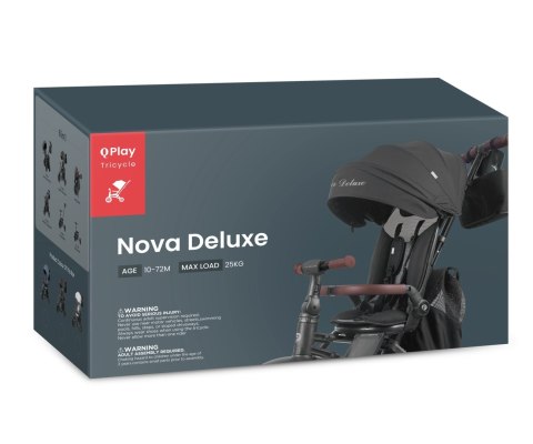 Qplay Rowerek Trójkołowy Nova Deluxe Black Qplay Rowerek Trójkołowy Nova Deluxe Black