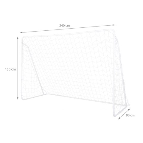 BRAMKA Z SIATKĄ I PANELEM DO CELOWANIA 240x150cm 2w1 BRAMKA Z SIATKĄ I PANELEM DO CELOWANIA 240x150cm 2w1