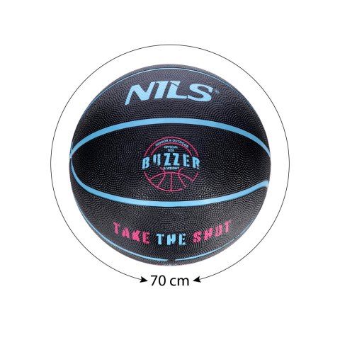 NPK251 PIŁKA DO KOSZYKÓWKI CZARNA BUZZER 5 NILS NILS NPK251 PIŁKA DO KOSZYKÓWKI CZARNA BUZZER 5 NILS NILS