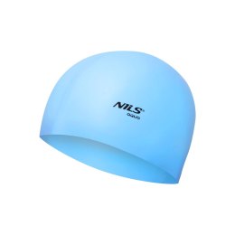 NQC JEDNOKOLOROWY BL01 JASNONIEBIESKI CZEPEK SILIKONOWY NILS AQUA NILS AQUA