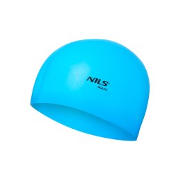 NQC JEDNOKOLOROWY BL02 NIEBIESKI CZEPEK SILIKONOWY NILS AQUA NILS AQUA