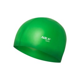 NQC JEDNOKOLOROWY GR02 ZIELONY CZEPEK SILIKONOWY NILS AQUA NILS AQUA