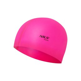 NQC JEDNOKOLOROWY PK01 RÓŻOWY CZEPEK SILIKONOWY NILS AQUA NILS AQUA