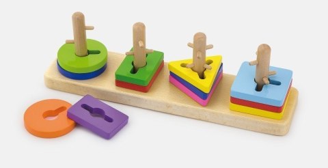 Viga 50968 Klocki z sorterem kształtów - puzzle Viga 50968 Klocki z sorterem kształtów - puzzle