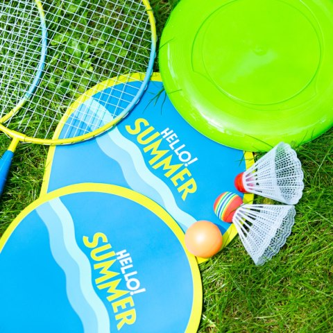 NRZ053 3W1 / ZESTAW DO BADMINTONA 2 RAKIETY + 2 RAKIETY NA PLAŻĘ + LOTKI + FRISBEE JUNIOR NILS NILS NRZ053 3W1 / ZESTAW DO BADMINTONA 2 RAKIETY + 2 RAKIETY NA PLAŻĘ + LOTKI + FRISBEE JUNIOR NILS NILS
