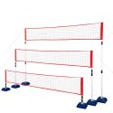 NT0300 3w1 SIATKA MULTIFUNKCYJNA BADMINTON+TENIS+SIATKÓWKA POKROWIEC PEŁNY NILS NILS