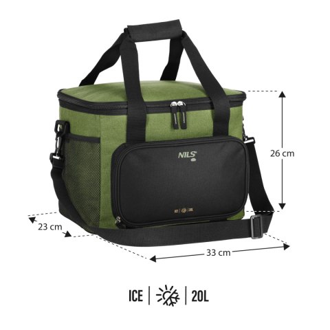 NC2904 TORBA TERMICZNA ZIELONA 20L NILS NILS NC2904 TORBA TERMICZNA ZIELONA 20L NILS NILS