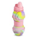 NC4102 BIDON SILIKONOWY SKŁADANY 700ML RÓŻOWY NILS NILS