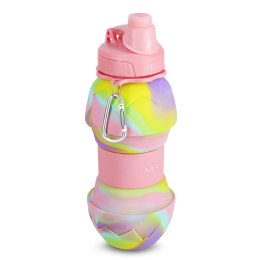 NC4102 BIDON SILIKONOWY SKŁADANY 700ML RÓŻOWY NILS NILS