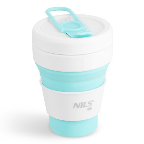 NC4103 KUBEK SILIKONOWY SKŁADANY 355ML MIĘTOWY NILS CAMP NILS CAMP NC4103 KUBEK SILIKONOWY SKŁADANY 355ML MIĘTOWY NILS CAMP NILS CAMP