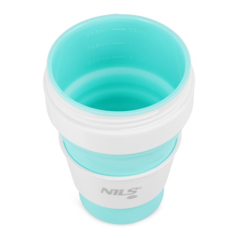 NC4103 KUBEK SILIKONOWY SKŁADANY 355ML MIĘTOWY NILS CAMP NILS CAMP NC4103 KUBEK SILIKONOWY SKŁADANY 355ML MIĘTOWY NILS CAMP NILS CAMP