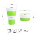 NC4103 KUBEK SILIKONOWY SKŁADANY 600ML JASNO ZIELONY NILS CAMP NILS CAMP