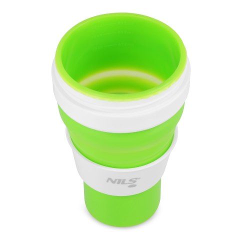NC4103 KUBEK SILIKONOWY SKŁADANY 600ML JASNO ZIELONY NILS CAMP NILS CAMP NC4103 KUBEK SILIKONOWY SKŁADANY 600ML JASNO ZIELONY NILS CAMP NILS CAMP