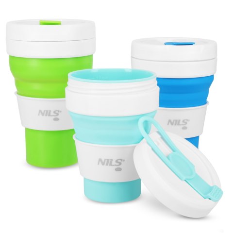 NC4103 KUBEK SILIKONOWY SKŁADANY 600ML JASNO ZIELONY NILS CAMP NILS CAMP NC4103 KUBEK SILIKONOWY SKŁADANY 600ML JASNO ZIELONY NILS CAMP NILS CAMP