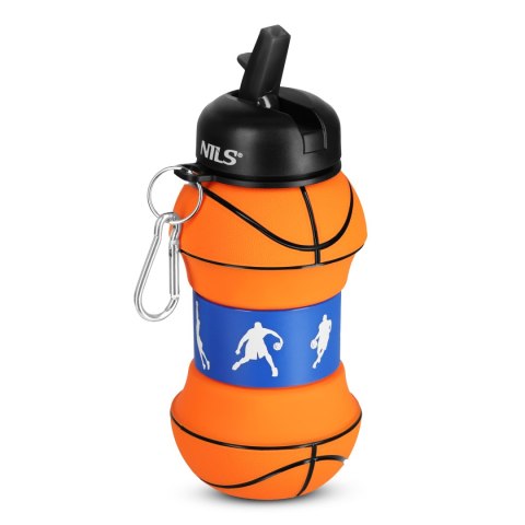 NC4104 KUBEK SILIKONOWY SKŁADANY 550ML BASKETBALL NILS NILS NC4104 KUBEK SILIKONOWY SKŁADANY 550ML BASKETBALL NILS NILS
