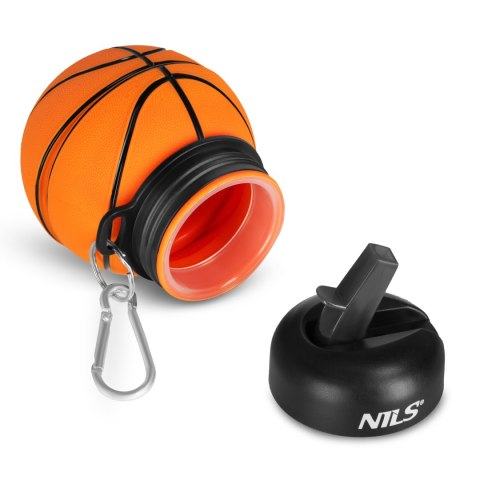 NC4104 KUBEK SILIKONOWY SKŁADANY 550ML BASKETBALL NILS NILS NC4104 KUBEK SILIKONOWY SKŁADANY 550ML BASKETBALL NILS NILS