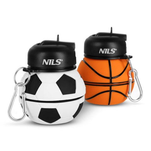 NC4104 KUBEK SILIKONOWY SKŁADANY 550ML BASKETBALL NILS NILS NC4104 KUBEK SILIKONOWY SKŁADANY 550ML BASKETBALL NILS NILS