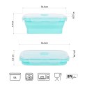 NC4105 POJEMNIK/LUNCH BOX SKŁADANY MIĘTOWY 500ML NILS CAMP NILS CAMP