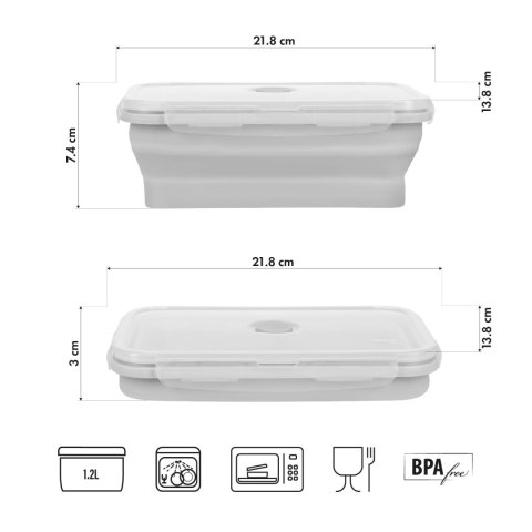 NC4105 POJEMNIK/LUNCH BOX SKŁADANY SZARY 1200ML NILS CAMP NILS CAMP NC4105 POJEMNIK/LUNCH BOX SKŁADANY SZARY 1200ML NILS CAMP NILS CAMP