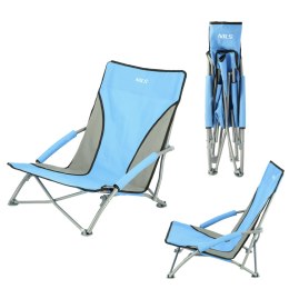 NIEBIESKIE KRZESŁO PLAŻOWE
