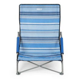 NC3035 NIEBIESKO-BIAŁY KRZESŁO PLAŻOWE NILS CAMP NILS