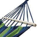 NC9001 NIEBIESKI HAMAK Z DREWNIANĄ BELKĄ 70CM I METALOWYM UCHWYTEM NILS CAMP NILS