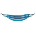 NC9004 NIEBIESKI-CIEMNONIEBIESKI HAMAK Z DREWNIANĄ BELKA 70CM I METALOWYM UCHWYTEM NILS CAMP NILS