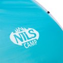 NC3174 TURKUSOWO-SZARY NAMIOT PLAŻOWY SAMOROZKŁADAJĄCY PODŁOGA NILS CAMP NILS