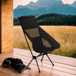 NC3321 KRZESŁO SKŁADANE ULTRALIGHT BLACK NILS CAMP NILS CAMP